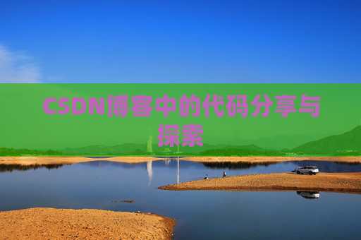 CSDN博客中的代码分享与探索